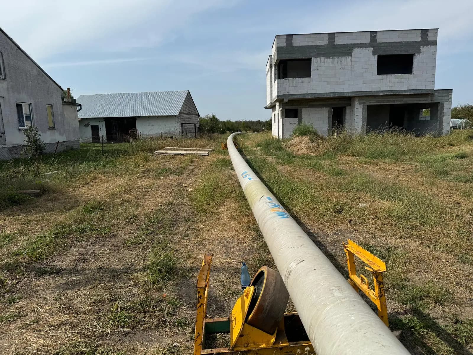 Przygotowanie rur przesylowych na rolkach weldgaz